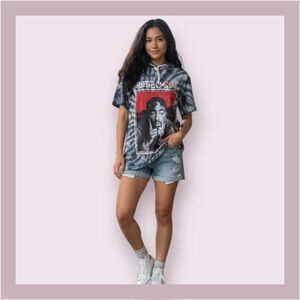 Tupac Shakur Poetic Justice Tie Dye Hooded Tee